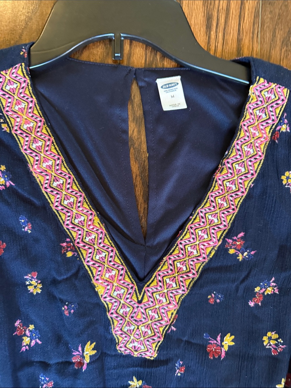 Old Navy Sleeveless Navy dress, size medium - Picture 2 of 6
